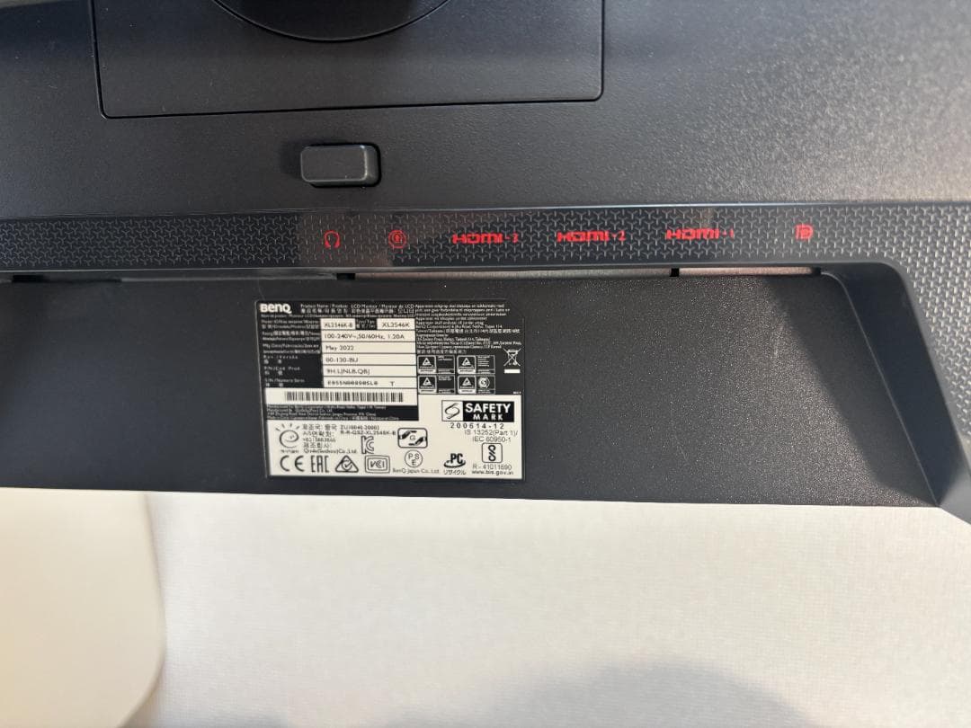 ディスプレイ・モニター本体 BenQ ZOWIE XL2546K 240hz