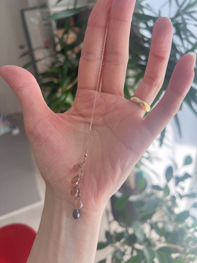 agete K10 片耳用 ロング アメリカンピアス【最終価格】