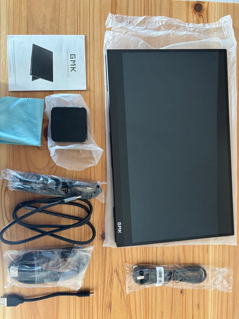 モバイルモニター 4k 14インチ GMKtec モバイルディスプレイ