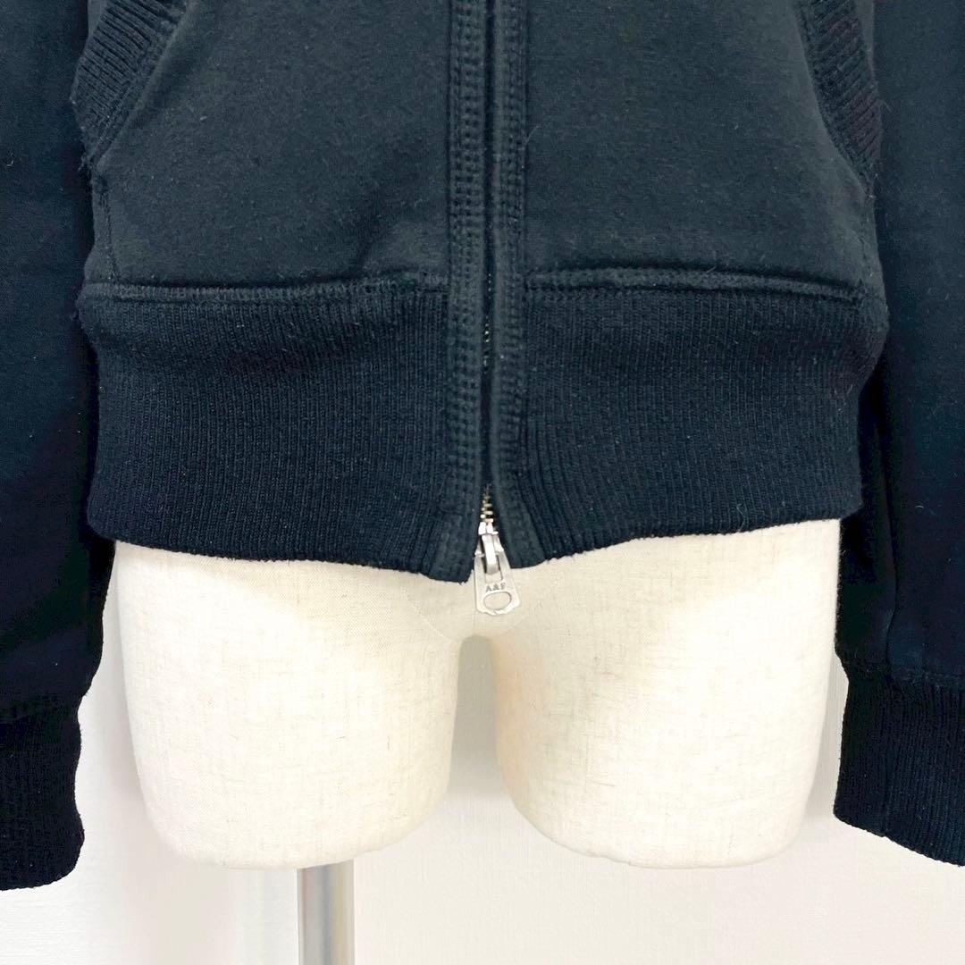 y2k❤️ Abercrombie＆Fitch ロゴ 刺繍 ファー ジップパーカー