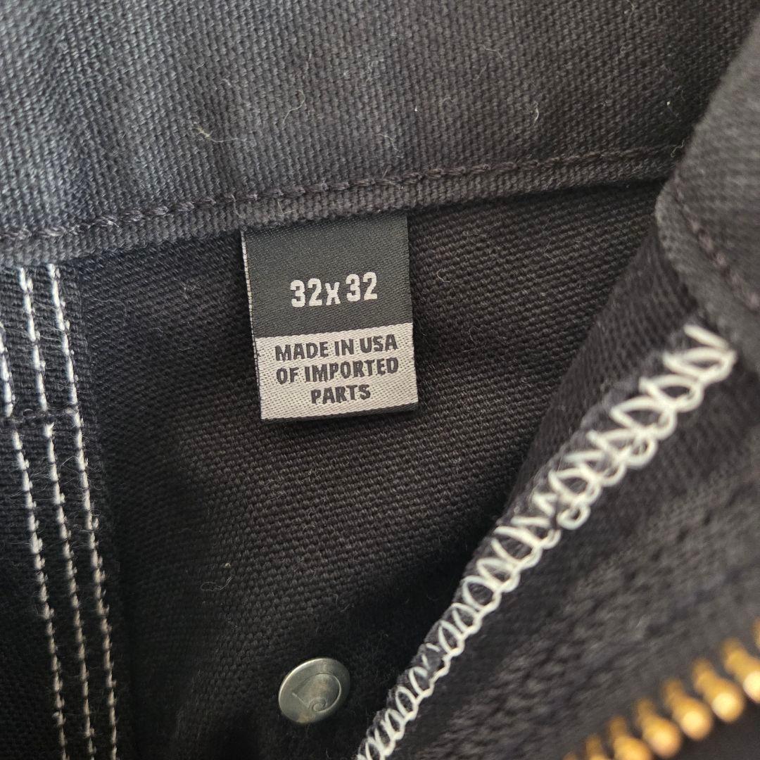 Carhartt ダブルニー ブラック 32x32