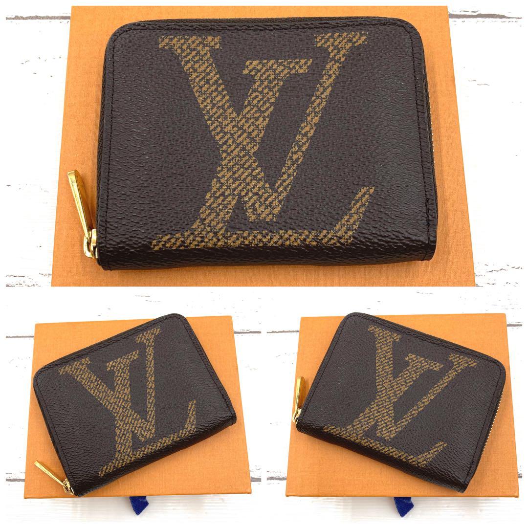 【極美品・IC】ルイヴィトン ジャイアント モノグラム ジッピー パース