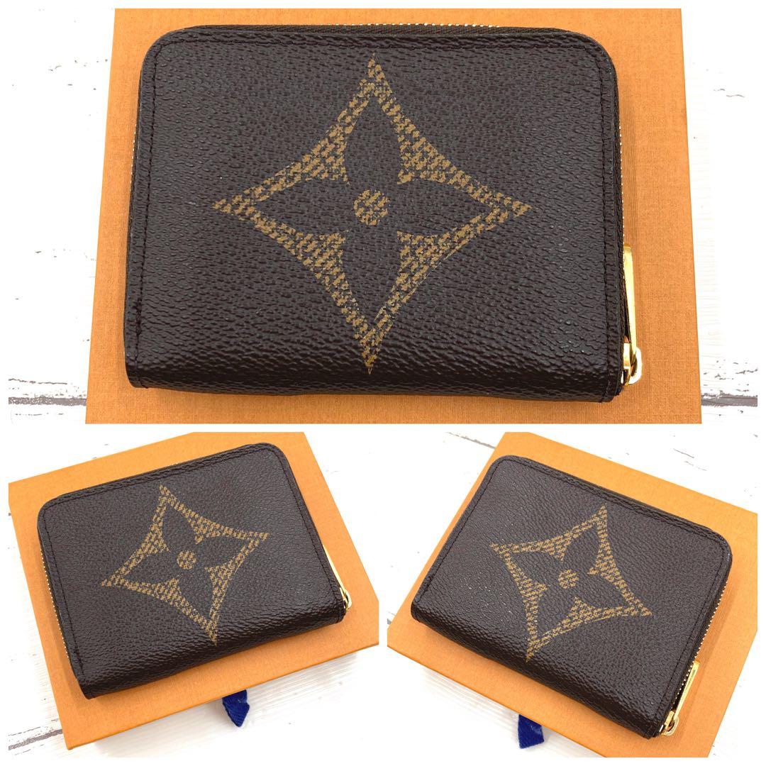 【極美品・IC】ルイヴィトン ジャイアント モノグラム ジッピー パース