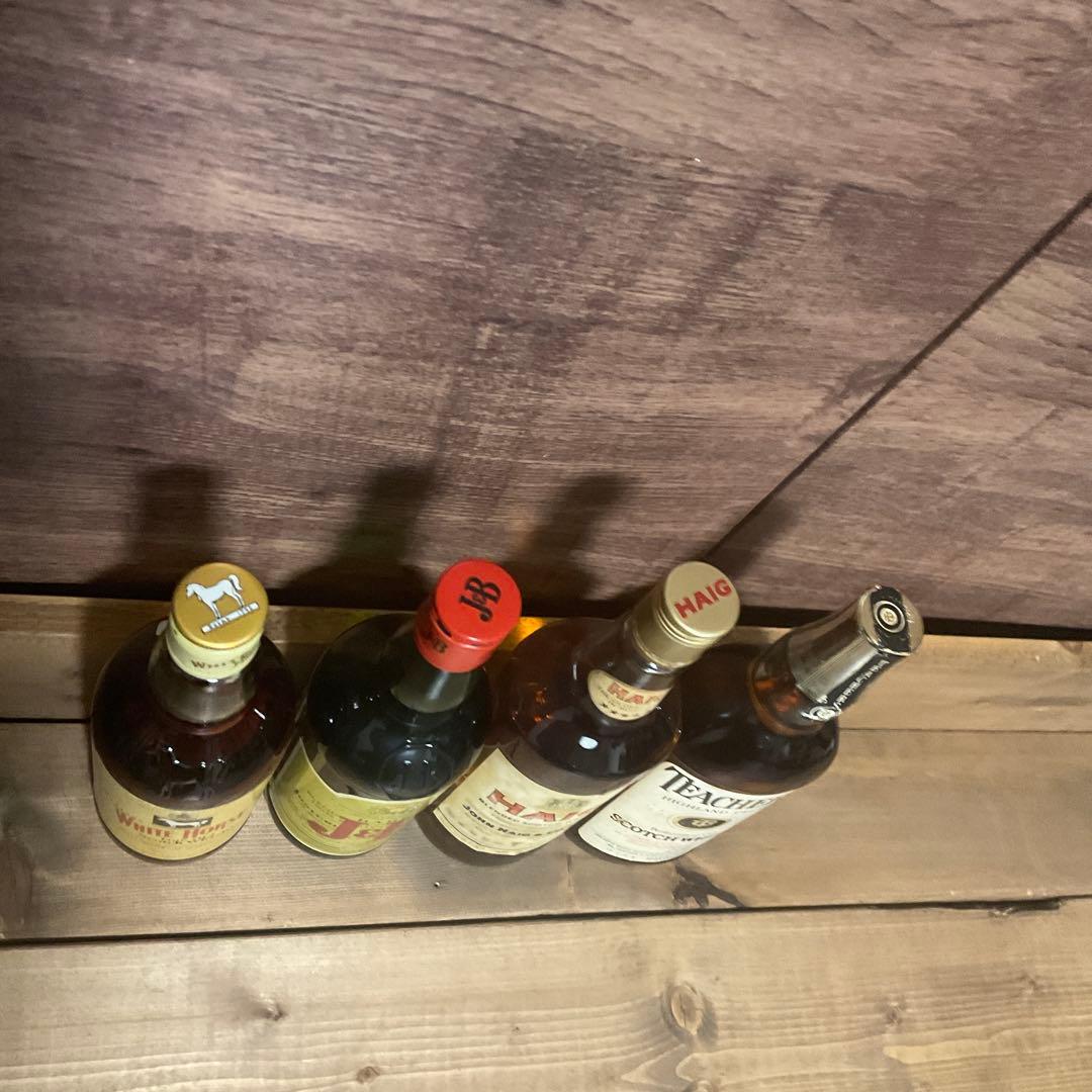 ウィスキーオールドボトル4本　ホワイトホースJ＆B HAIG ティーチャーズ