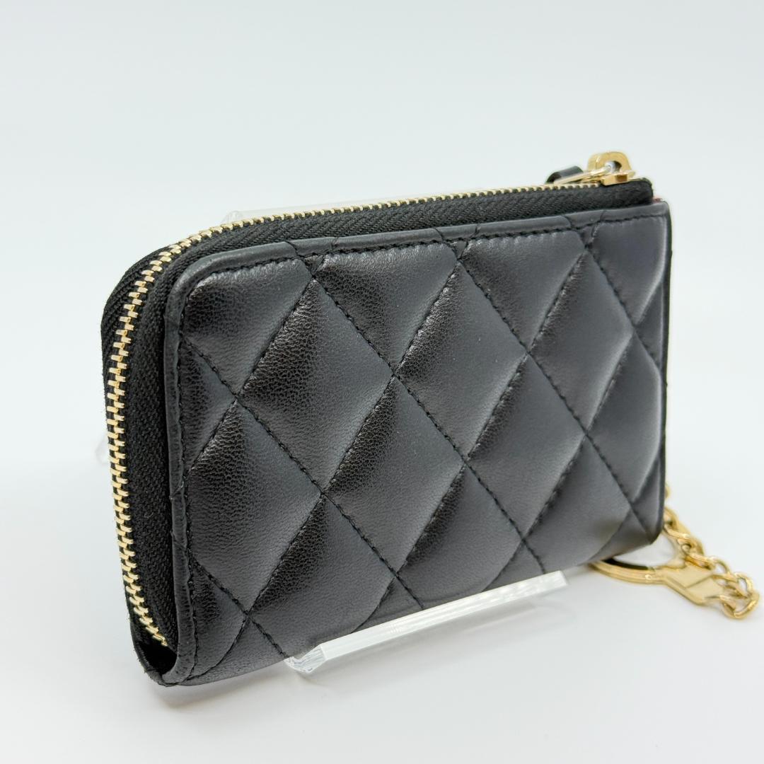 CHANEL シャネル　マトラッセ　チェーン付きカードケース　ケース