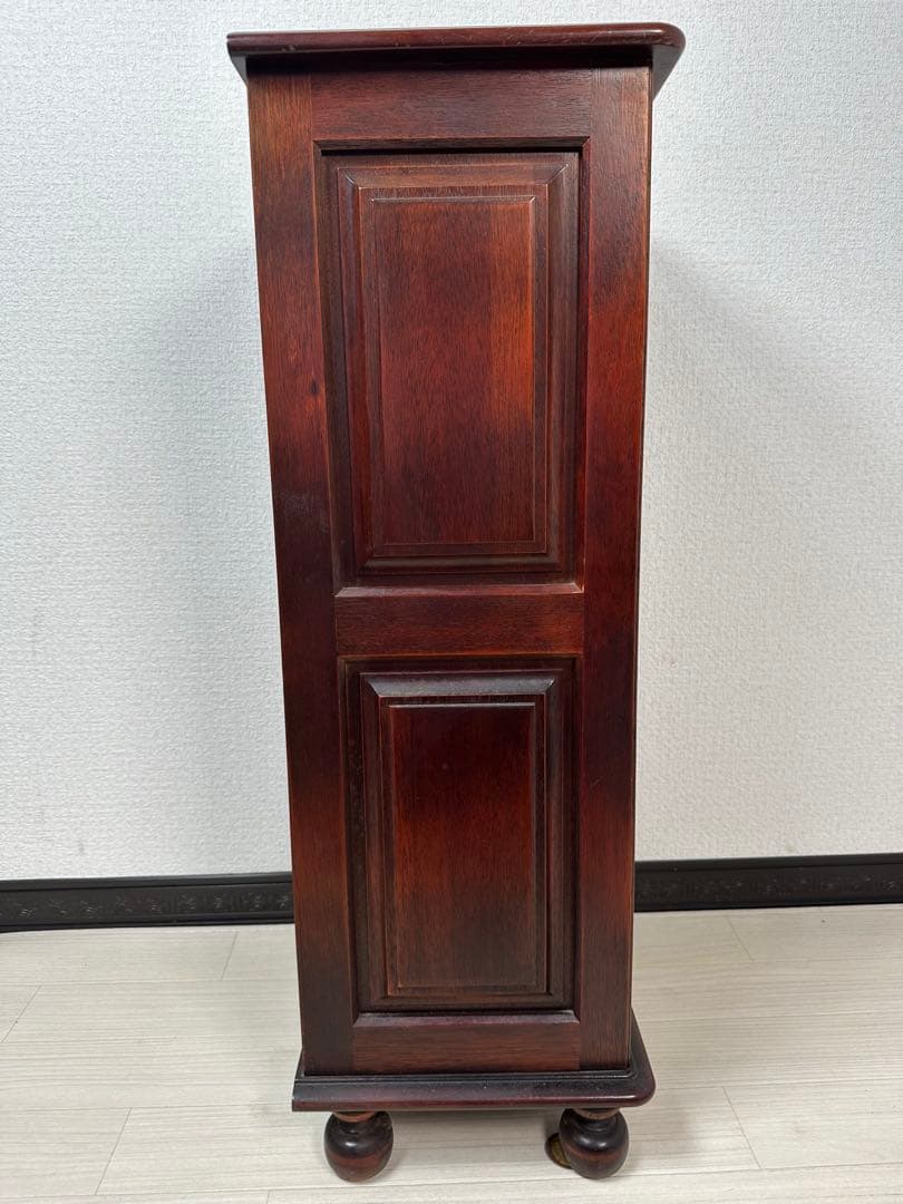 オールド カリモク 高級 天然木材 五段スリッパラック ※i4※