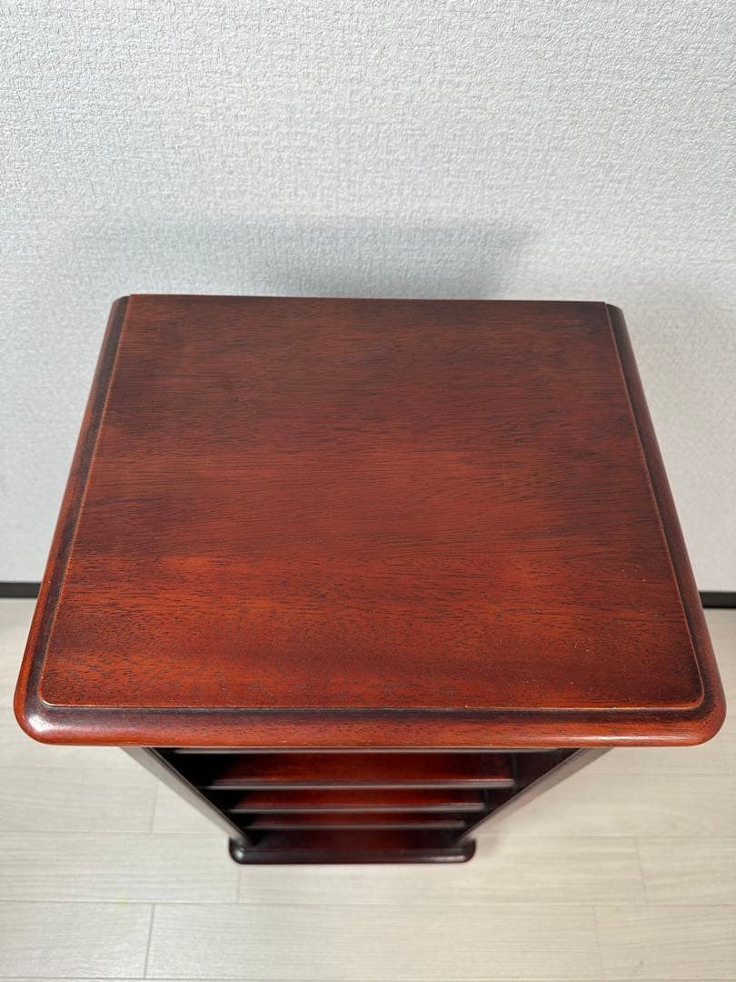 オールド カリモク 高級 天然木材 五段スリッパラック ※i4※