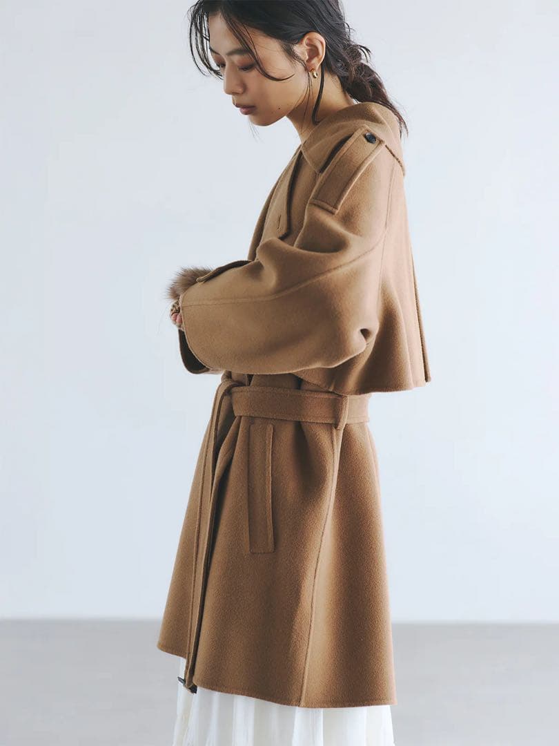 ✨️最終お値下げ✨️ anuans リバーウールミドルトレンチコート