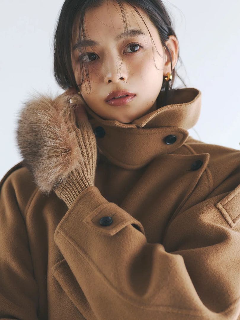 ✨️最終お値下げ✨️ anuans リバーウールミドルトレンチコート