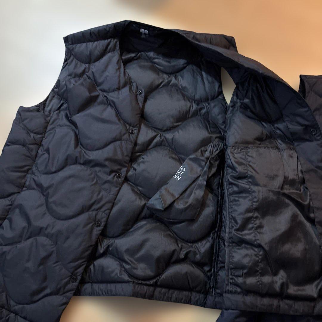 UNIQLO ウェーブキルト ベスト2枚 ブラック ネイビー