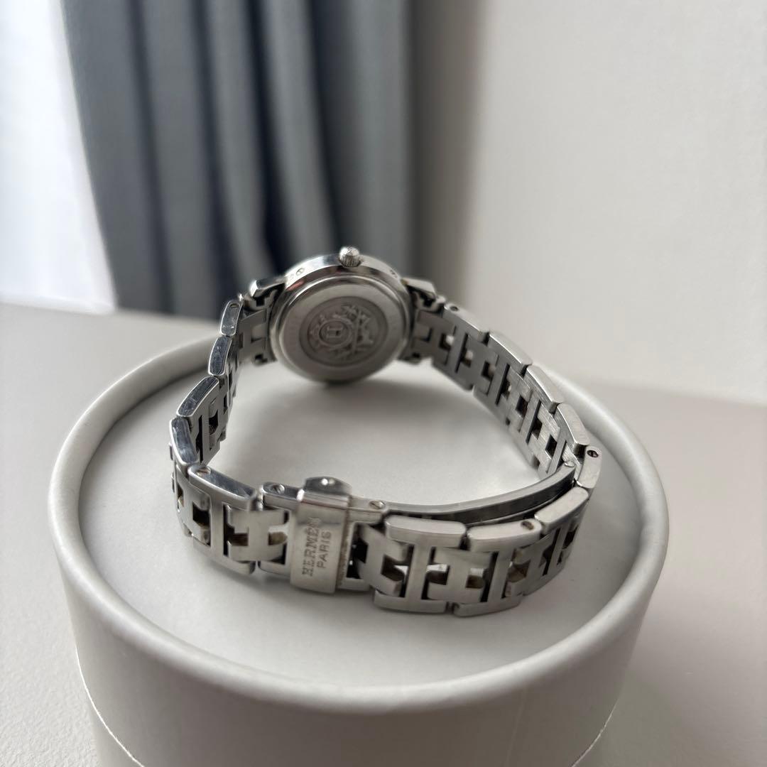 HERMESエルメス クリッパーホワイトCL4210腕時計レディース電池2026