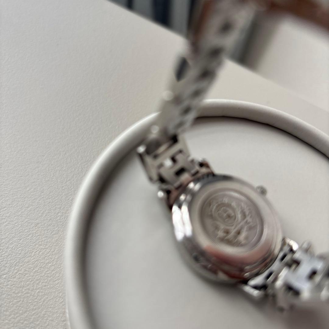 HERMESエルメス クリッパーホワイトCL4210腕時計レディース電池2026