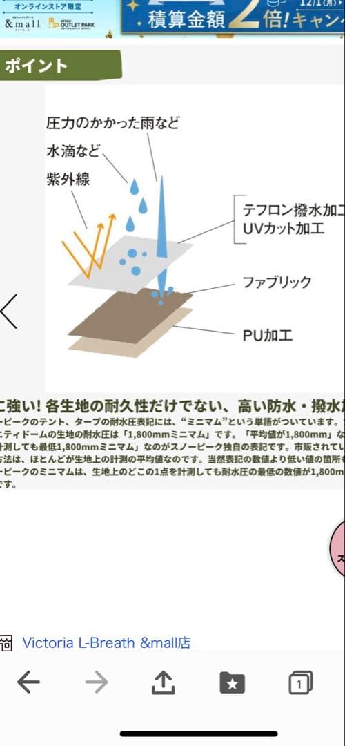  peak テントと収納バッグ SDE-002RHとシートのセット