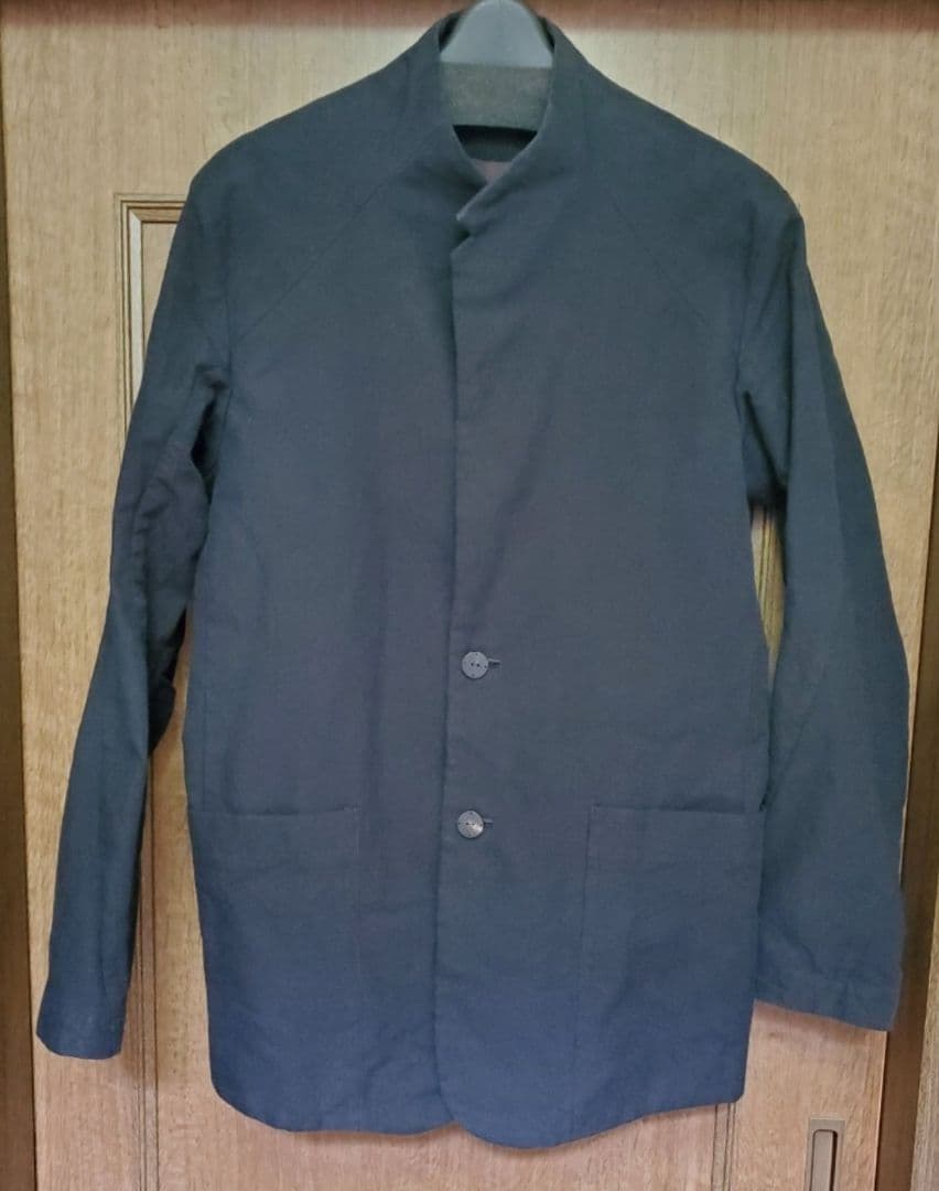 ジャケット・アウター DEVOA Jacket cotton nylon /BLACK