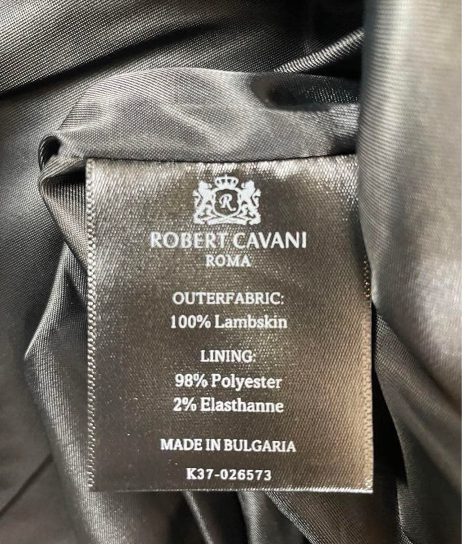 ROBERT CAVANI ラムレザーフードコート ブルガリア製 タグ付き美品