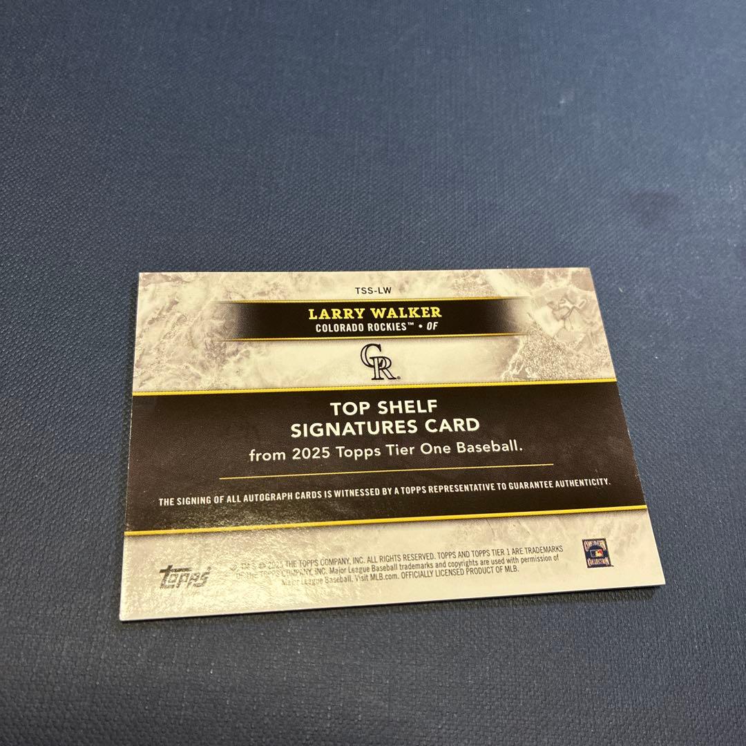 ラリー・ウォーカー Chrome Black Tear1直筆サイン