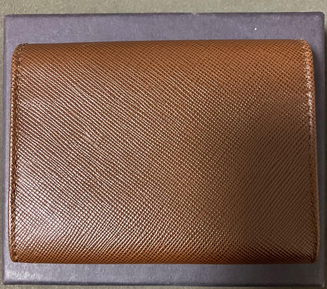 【カイト】PRADAカードケース CACAO 未使用 箱 ギャラ付き