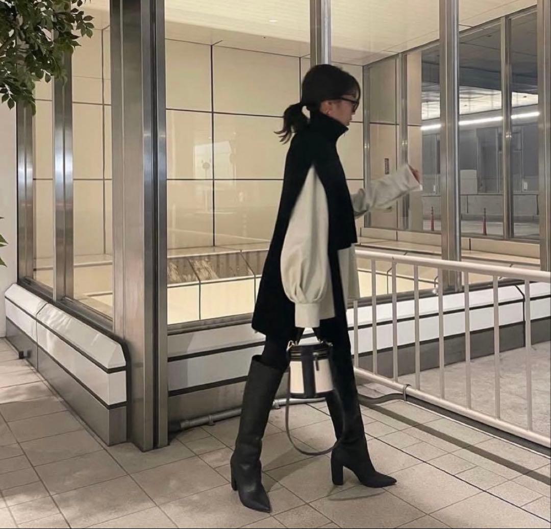 【美品】 ETRE TOKYO ハーフジップタートルニットベスト