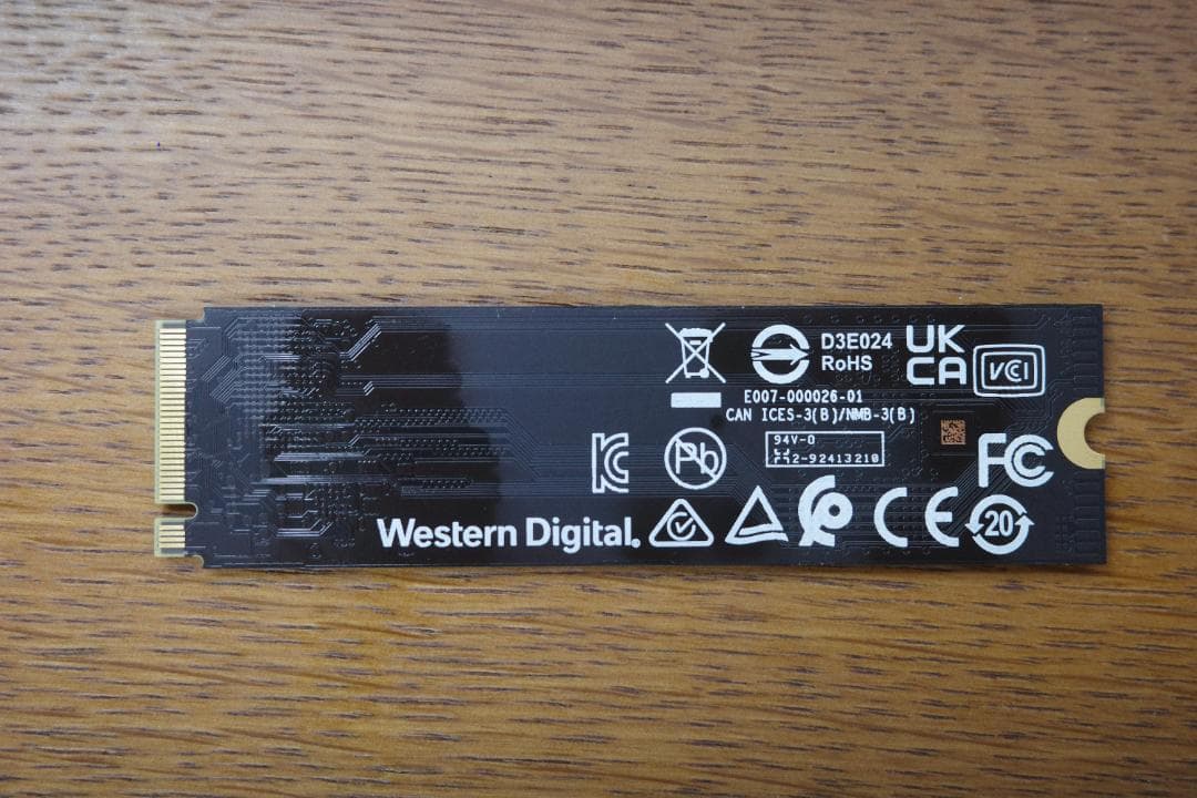 WD Blue SN580 1TB NVMe SSD (使用時間55時間)