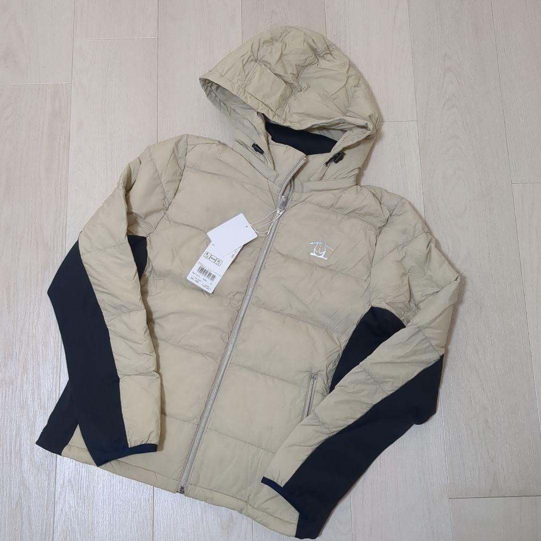 新品マンシングウェア ハイブリッドダウンブルゾン レディース 撥水 ベージュ　М