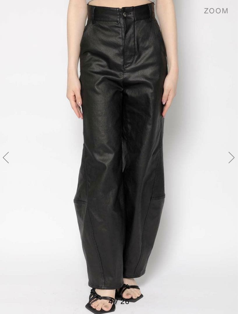 meltthelady parachute pants レザー パンツ