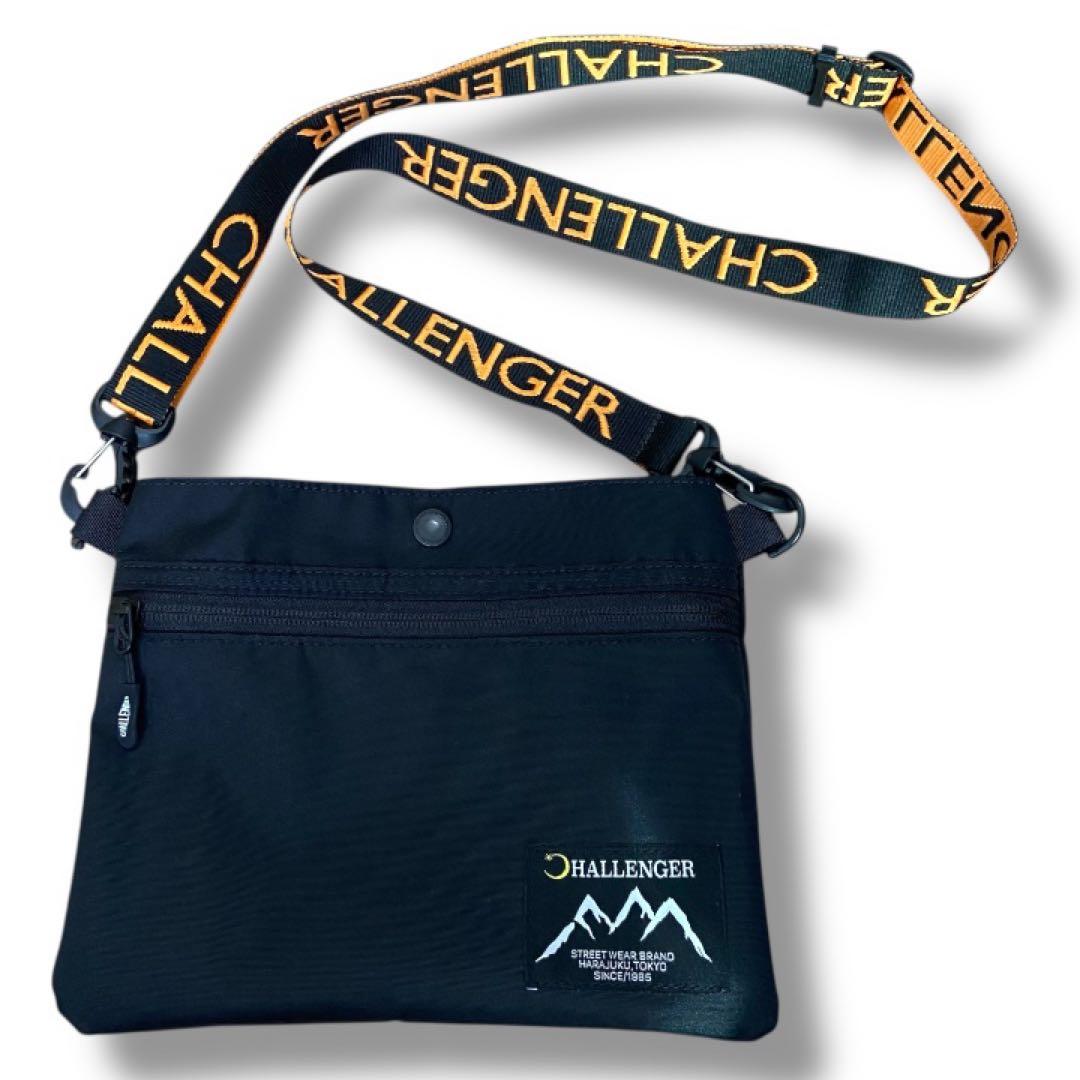 【長瀬智也着用・美品】CHALLENGER サコッシュ 黒 ショルダーバッグ
