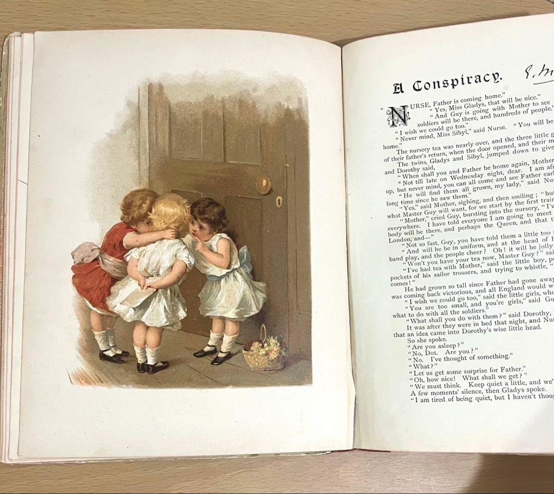 No.325 アンティーク 古書 洋書 絵本 ビクトリアン 児童書