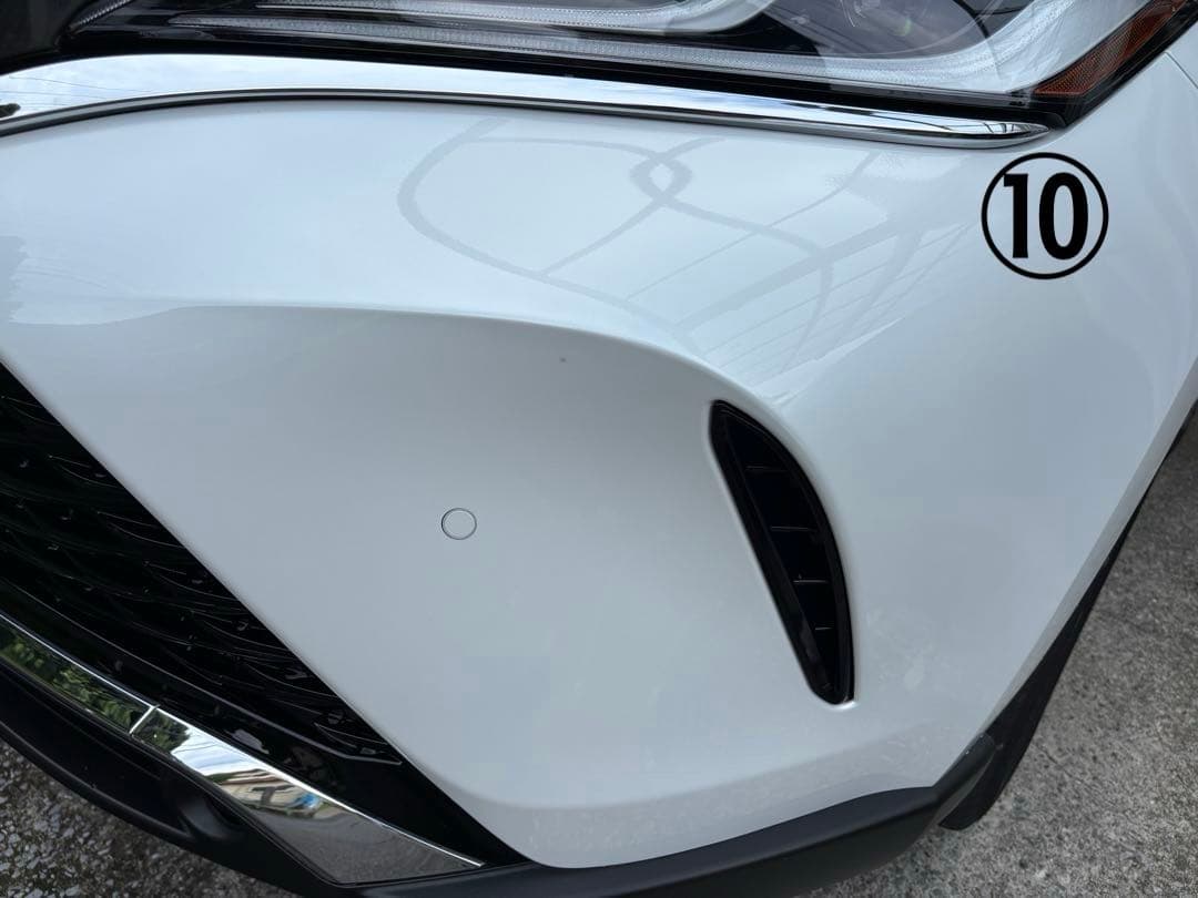 ハリアー80系　PHEV用フロントグリル（加工済）+ホールカバー+ミラー　送料込