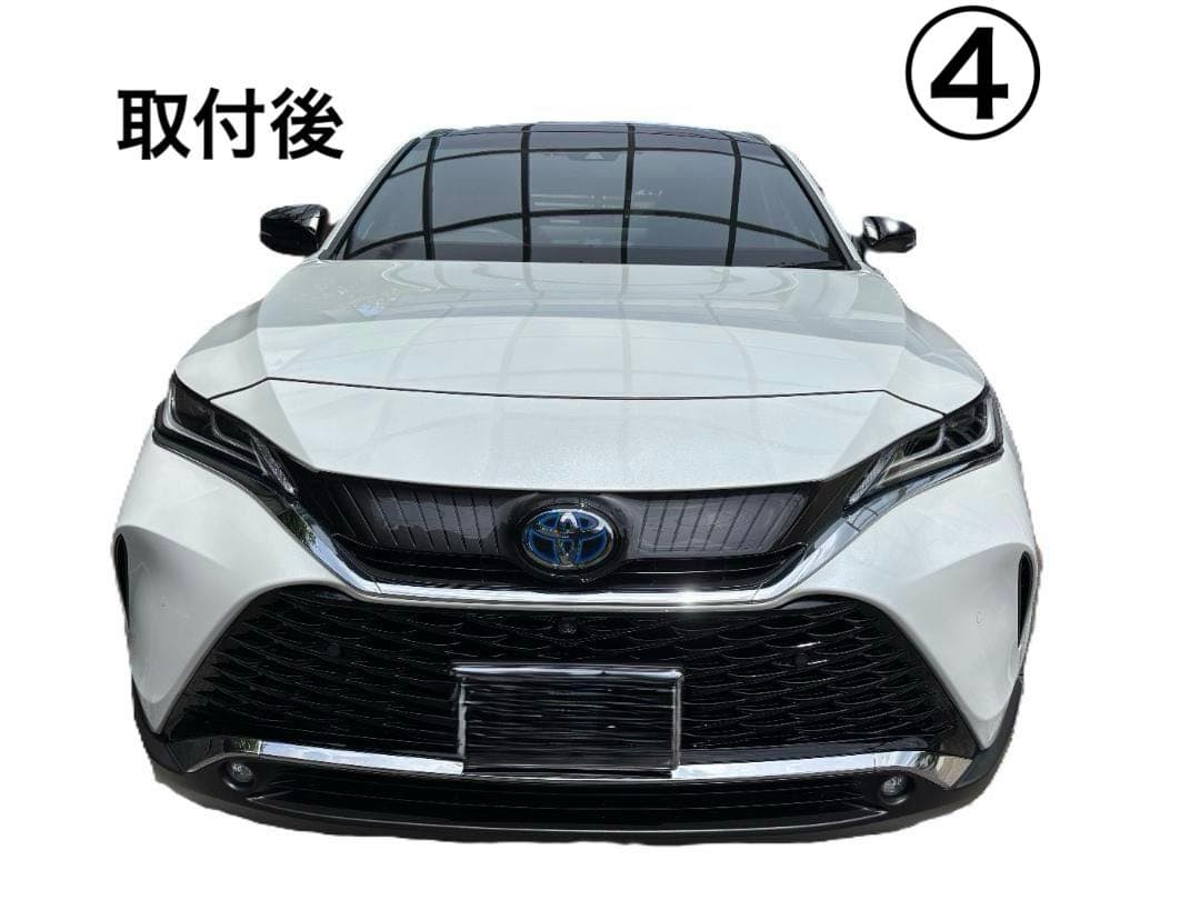 ハリアー80系　PHEV用フロントグリル（加工済）+ホールカバー+ミラー　送料込