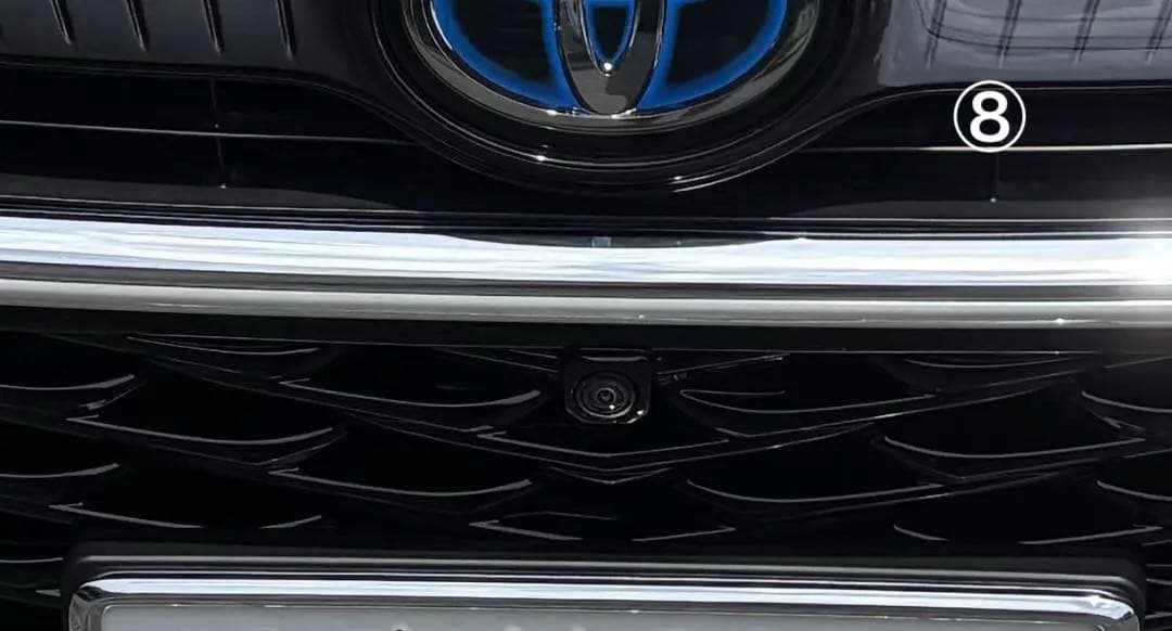 ハリアー80系　PHEV用フロントグリル（加工済）+ホールカバー+ミラー　送料込