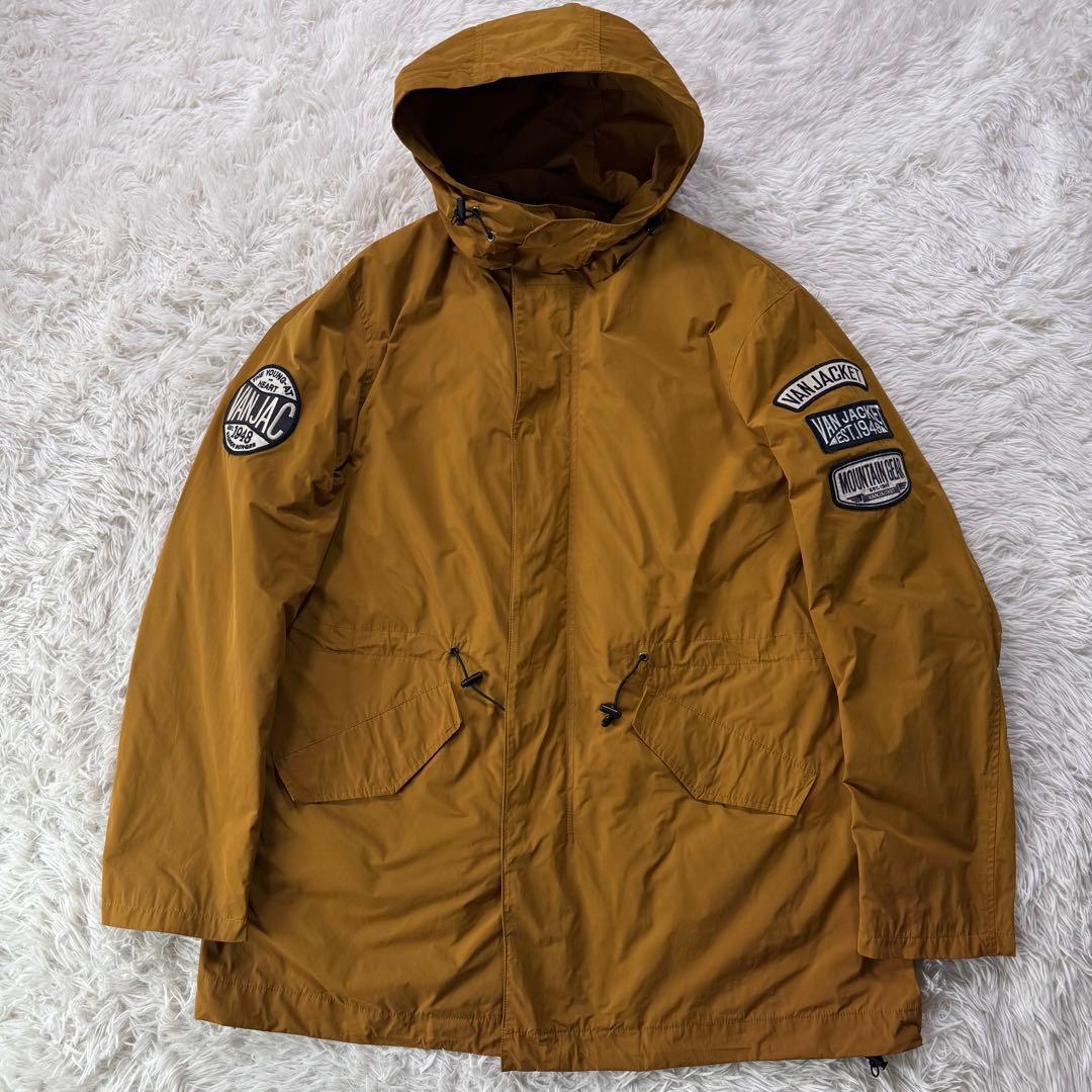 美品✨VAN JACKET モッズコート　ワッペン　刺繍　サーモライト　L