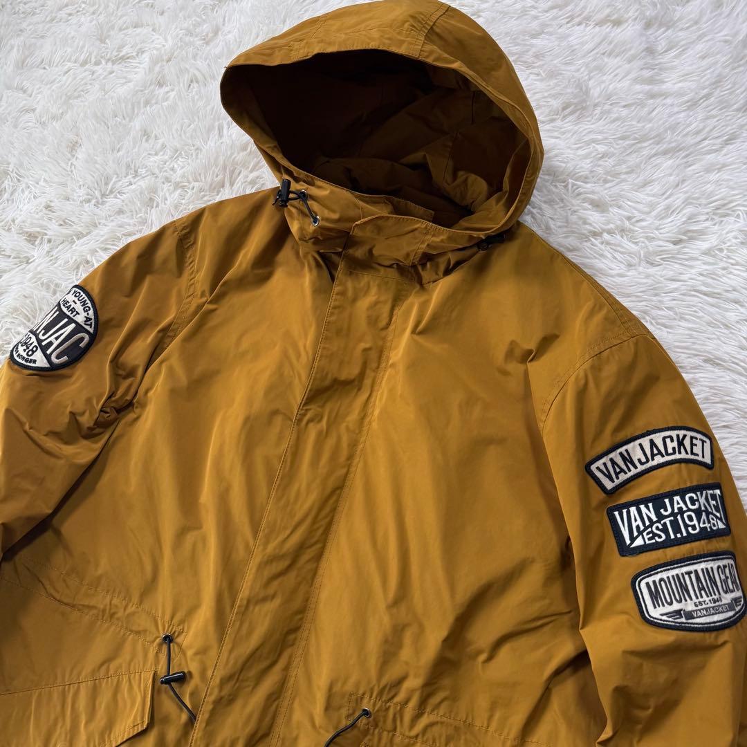 美品✨VAN JACKET モッズコート　ワッペン　刺繍　サーモライト　L