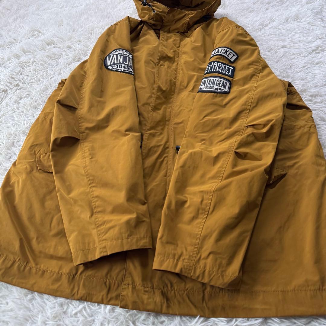 美品✨VAN JACKET モッズコート　ワッペン　刺繍　サーモライト　L