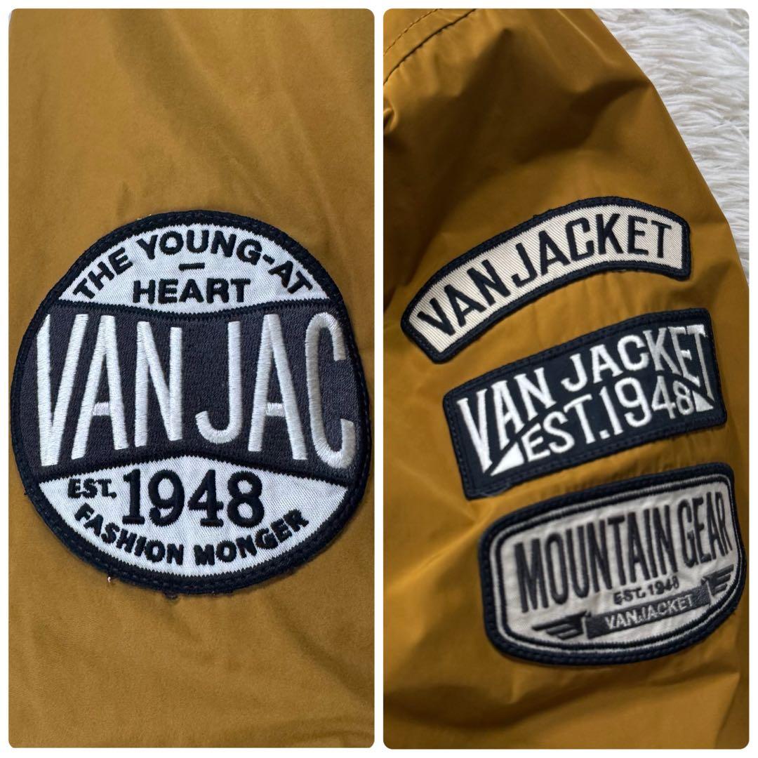 美品✨VAN JACKET モッズコート　ワッペン　刺繍　サーモライト　L