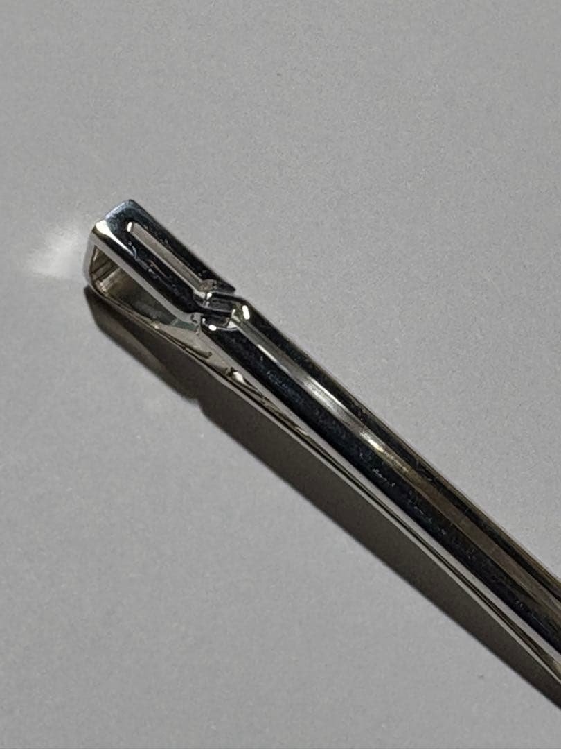 GUCCI グッチ シルバー925 ネクタイピン クリップ式／純正収納袋付き