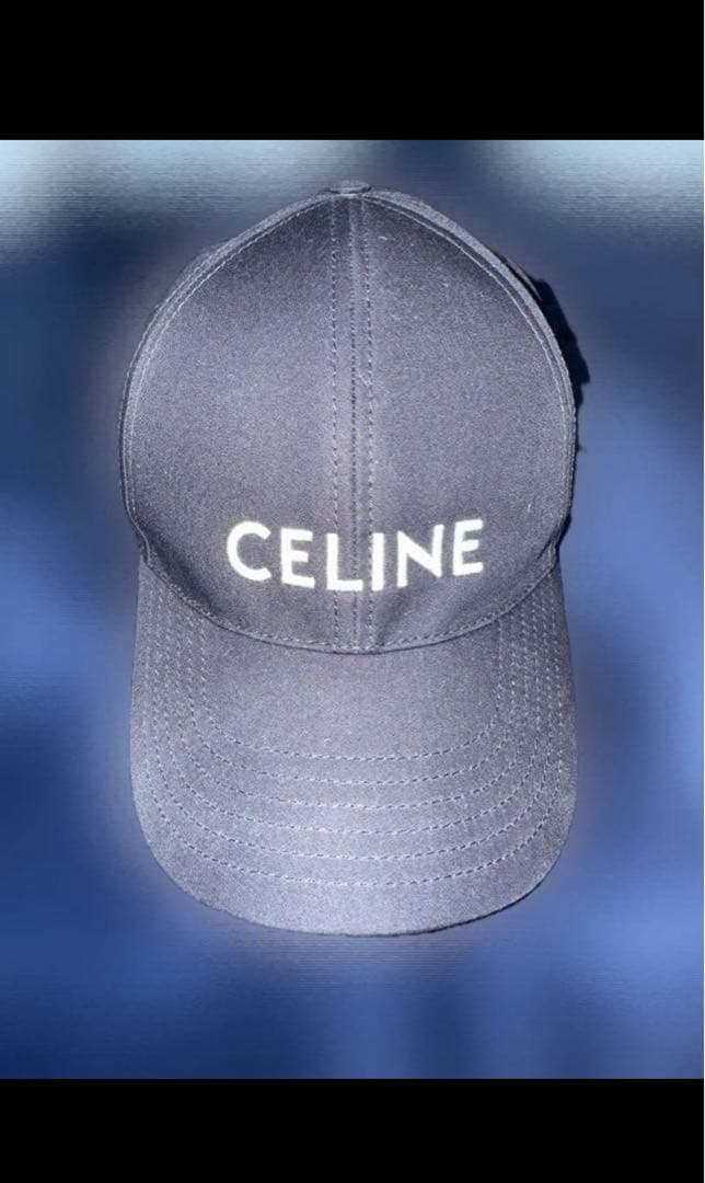 CELINE ベースボールキャップ　ブラック