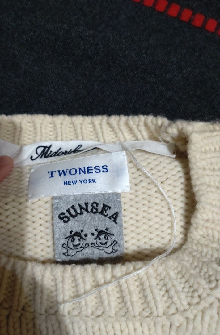 SUNSEA pub sweater2 twoness　midorikawa