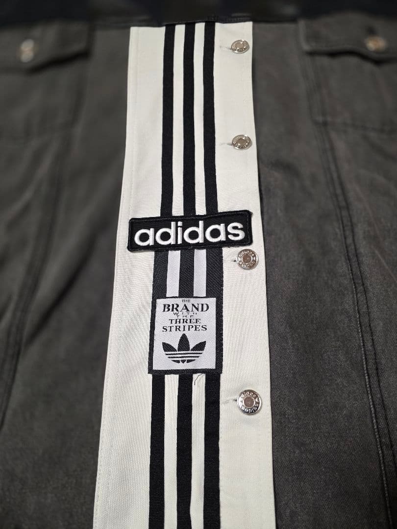 adidas×dry clean only　デニムパーカー　サイズM