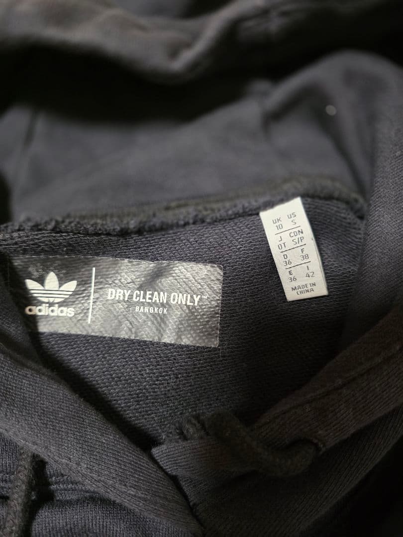adidas×dry clean only　デニムパーカー　サイズM