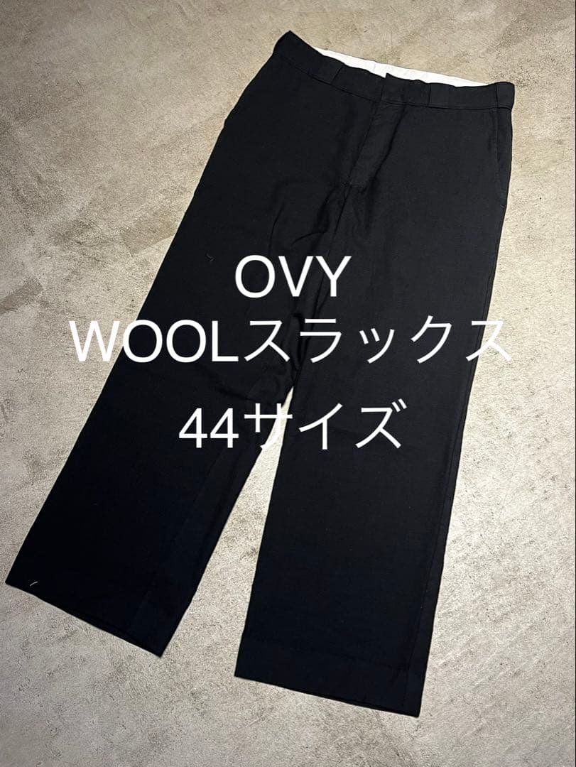 OVY Wool チノスラックス BLACK L ウール