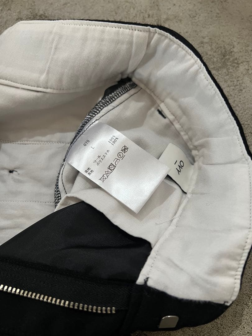 OVY Wool チノスラックス BLACK L ウール