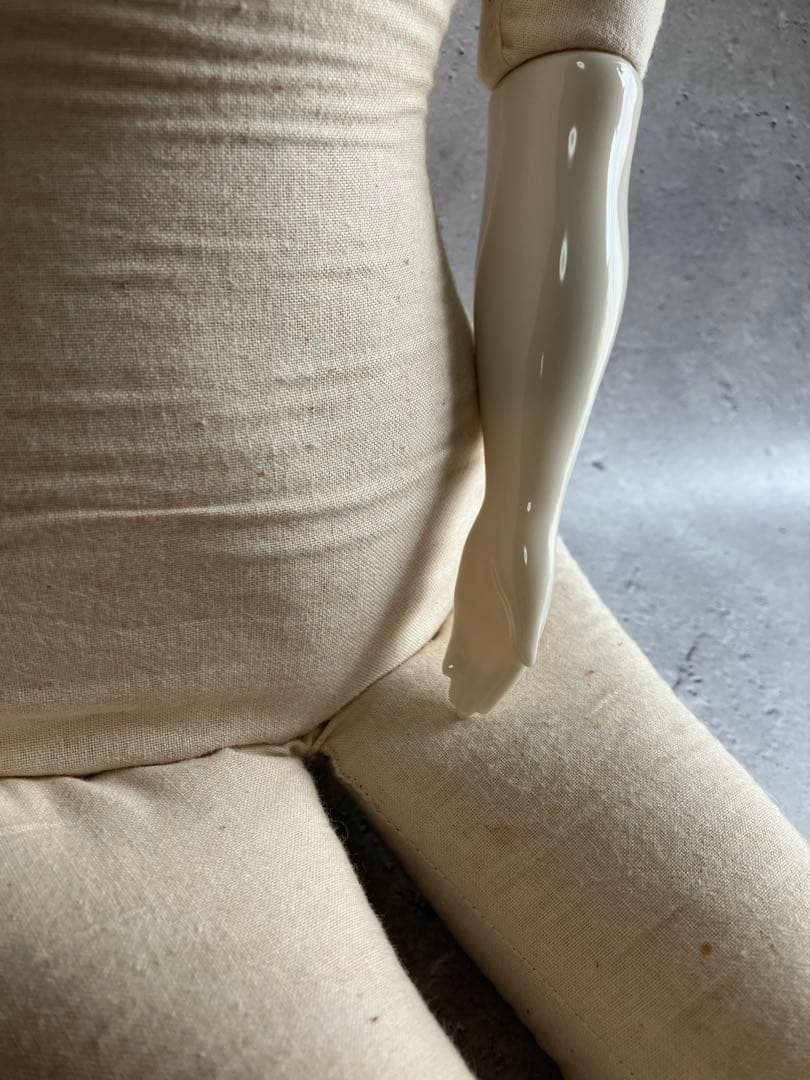 アンティーク　チャイナヘッドドール　超特大　約67cm