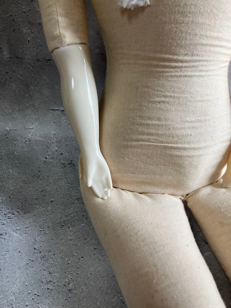 アンティーク　チャイナヘッドドール　超特大　約67cm