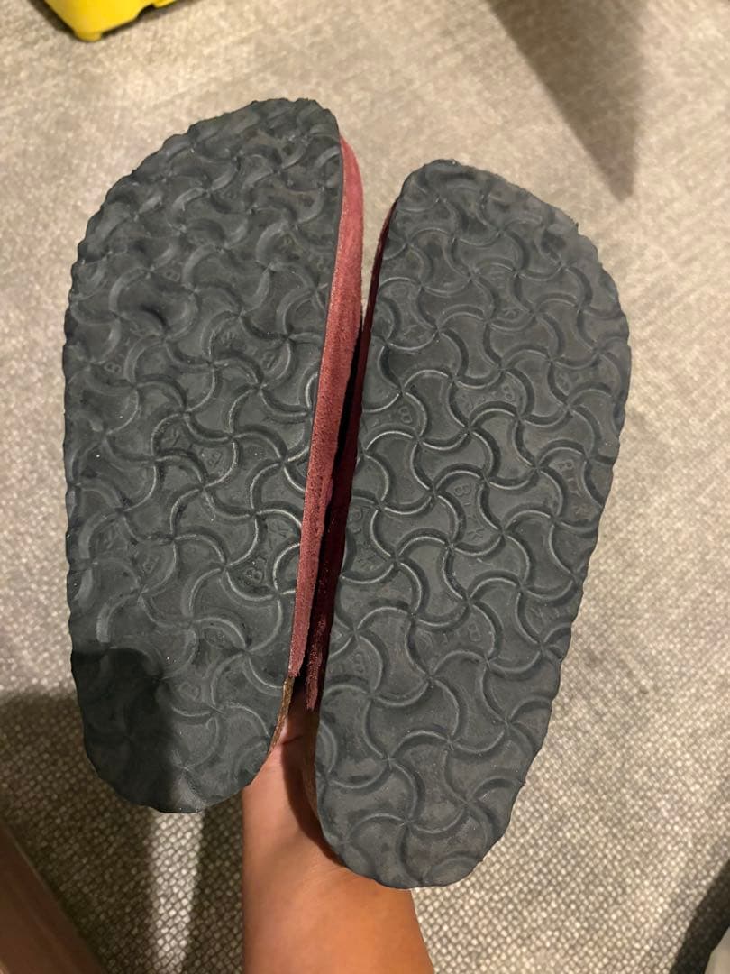 専用　　　　BIRKENSTOCK 赤 サボサンダル 38