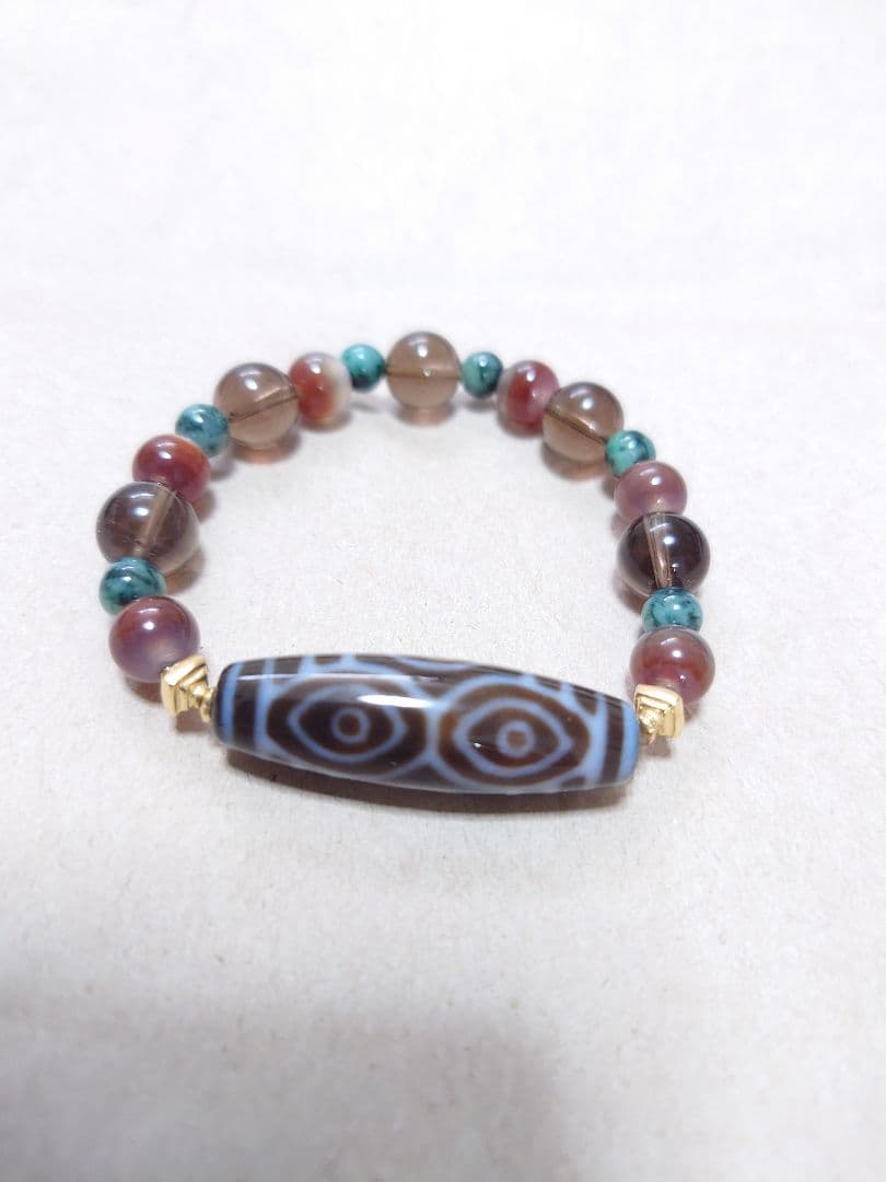 スーパー天珠　龍眼天珠ブレスレット