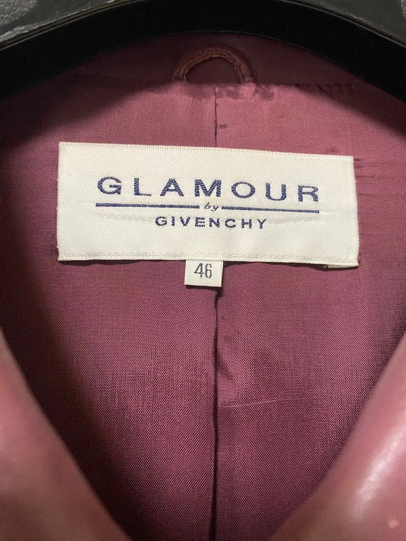 GIVENCHY レザーコート（ワインレッド）　サイズ46