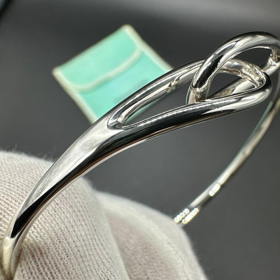 【美品】ティファニー ダブルループ ブレスレット バングル　シルバー 925