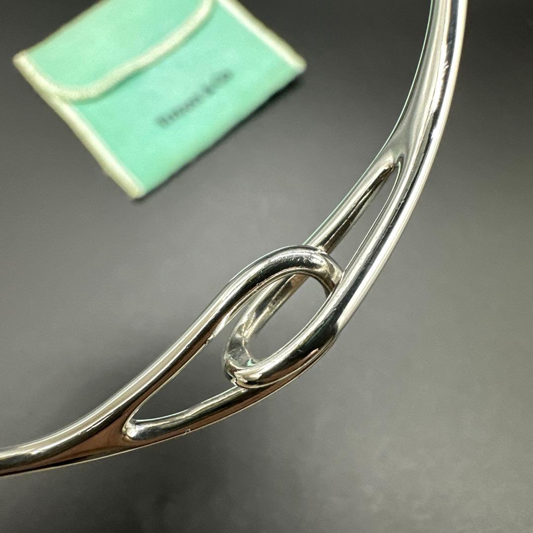 【美品】ティファニー ダブルループ ブレスレット バングル　シルバー 925