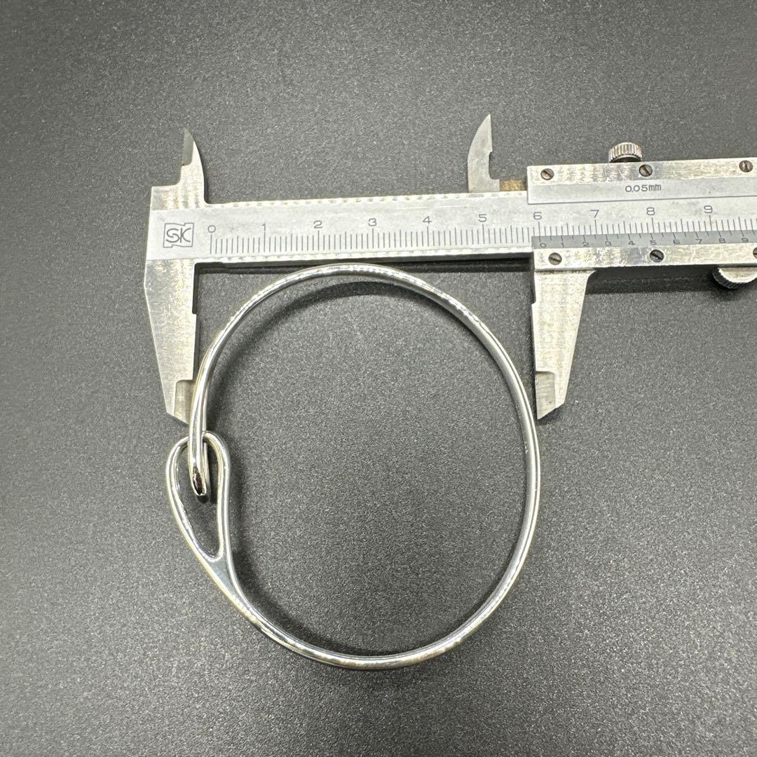 【美品】ティファニー ダブルループ ブレスレット バングル　シルバー 925