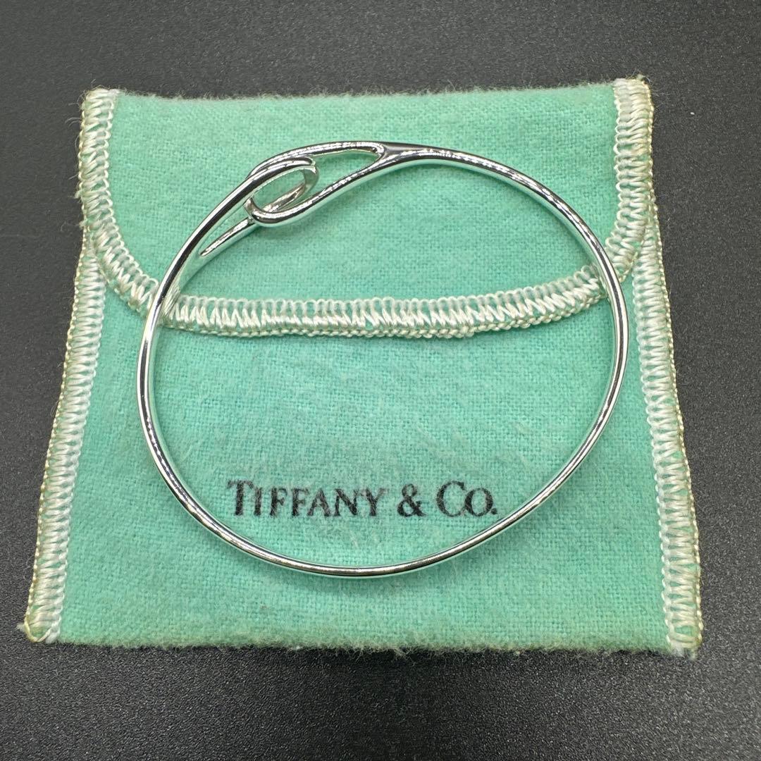 【美品】ティファニー ダブルループ ブレスレット バングル　シルバー 925